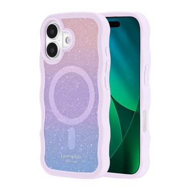 Kate Spade | Wavy MagSafe iPhone 17 Case - Opal Glitter | KS057412