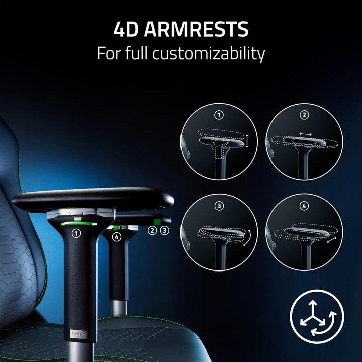Razer | Iskur V2 X Newgen Gamin Chair - Black Green | RZ38-05310700-R3CA