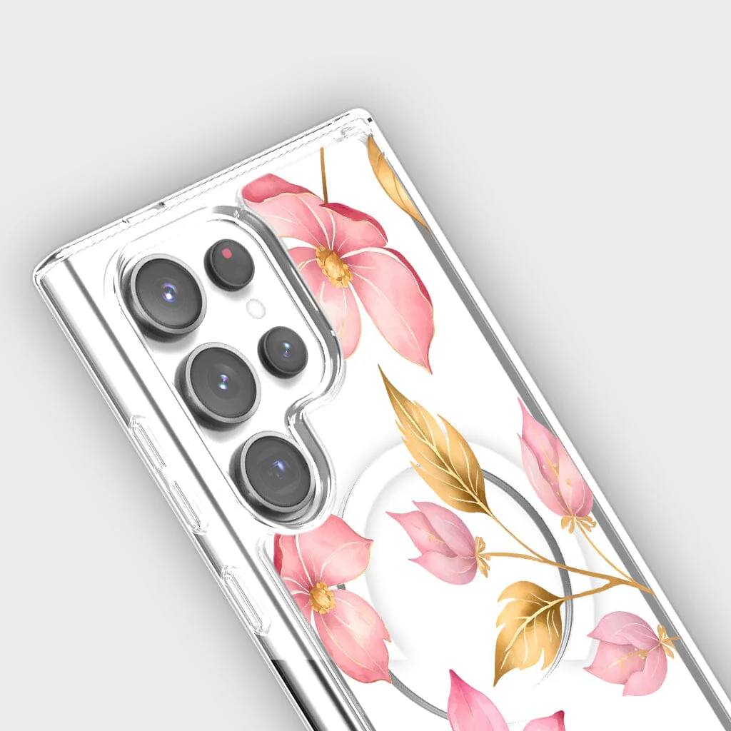 Caseco | Pink Wildflower Case - Samsung S24 Ultra Magnet ED24C3-00FW