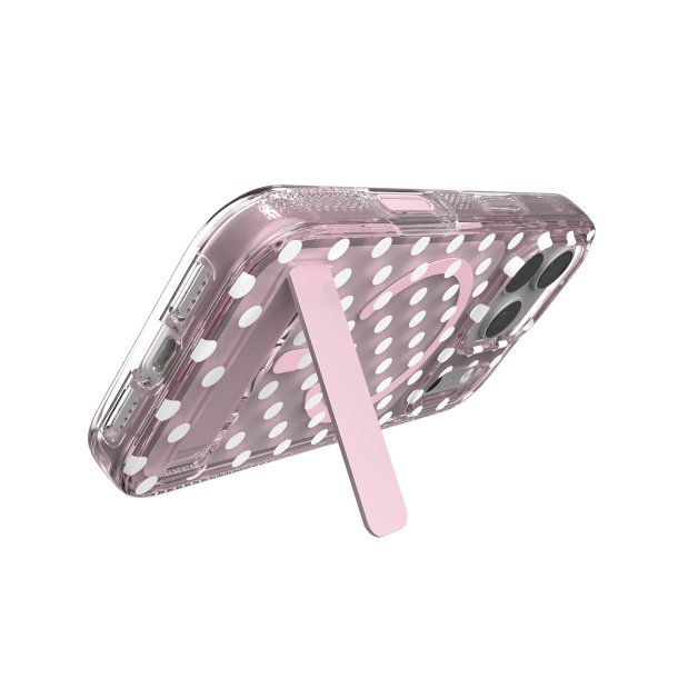 ZAGG | Graphene Milan Snap iPhone 18 Pro/17 Pro Kickstand Case - Classic Polka | 702322395