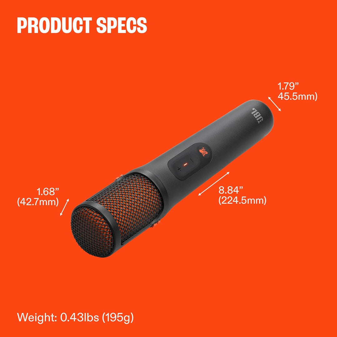 JBL | EasySing Mics - Two Wireless AI-Powered Microphones with Real-time Vocal Removal - Black | JBLEASYSINGMICSAM