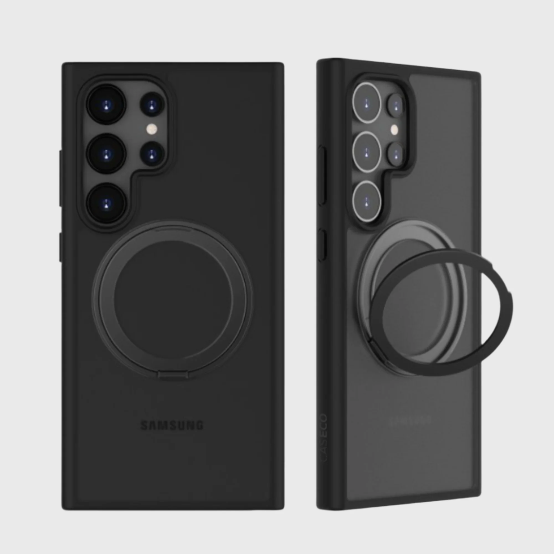 Caseco | Hybrid Case With Built-in MagSafe Ring Holder Samsung S26 Ultra - Black | C21F4-01