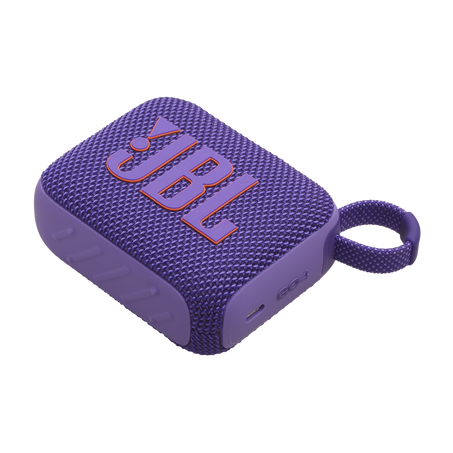 JBL | Go 4 Waterproof Bluetooth Wireless Speaker - Purple | JBLGO4PURAM