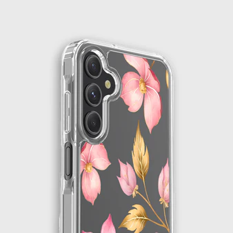 Caseco | Design Case with MagSafe Samsung A16 - Pink Wildflower Clear | ED24D4-00PK
