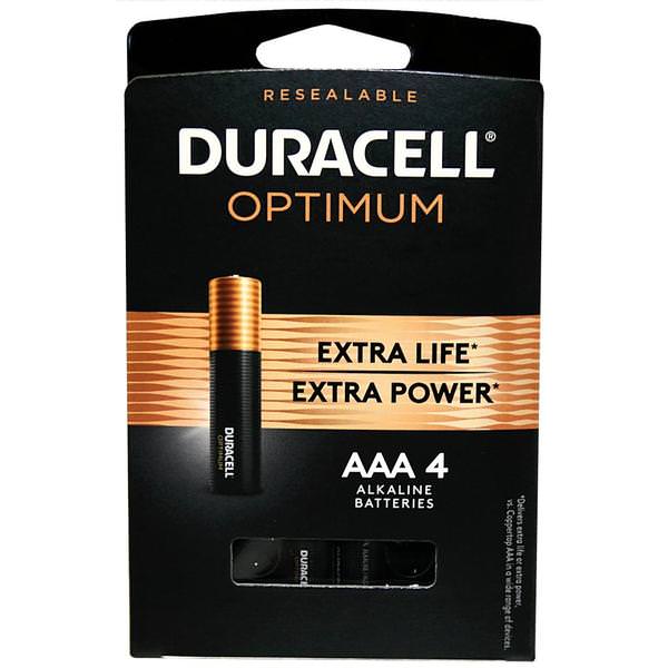 Duracell | Optimum AAA Batteries with 4x Power Boost Ingredients 4 Count - Pack of 1 |  Optimum AAA-24/4pk