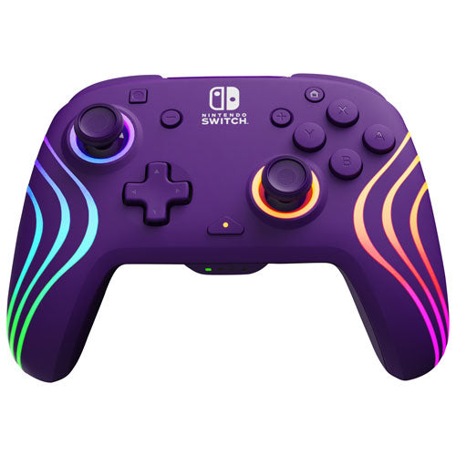 Afterglow | Wave Wireless Pro Controller with Motion for Nintendo Switch & Nintendo Switch OLED Model - Purple |  500-252-PR