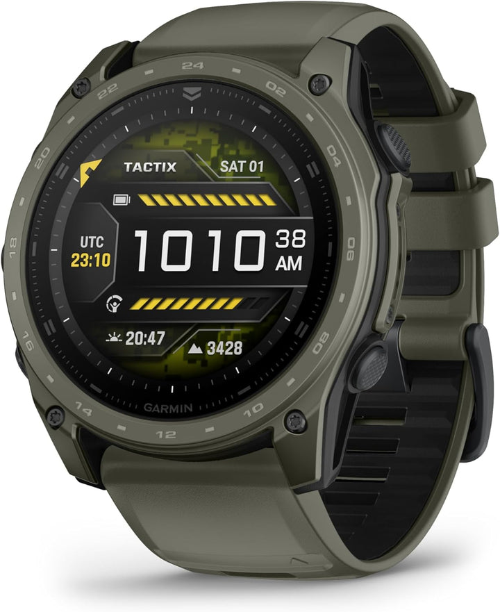 Garmin | tactix 51mm Cerakote Premium Tactical GPS Smartwatch - Olive Drab | 010-04553-10