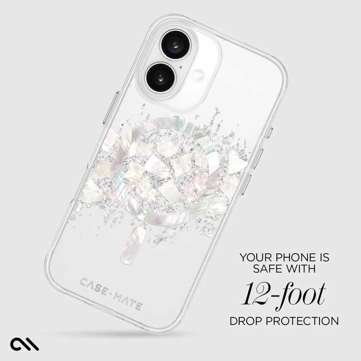 Case-Mate | Karat MagSafe Case iPhone 16 - Touch of Pearl | 15-13239