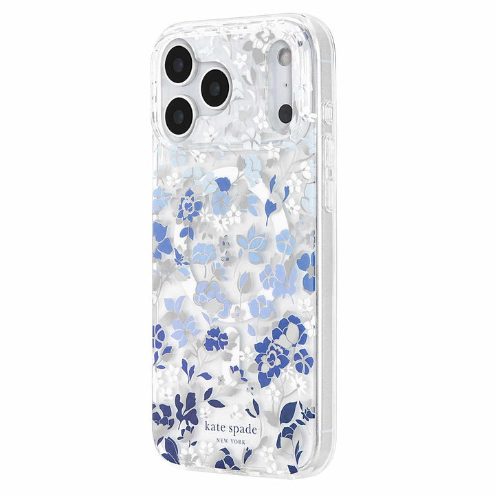 Kate Spade | Protective MagSafe iPhone 18 Pro Max/17 Pro Max  - Flowerbed Blue | KS061212