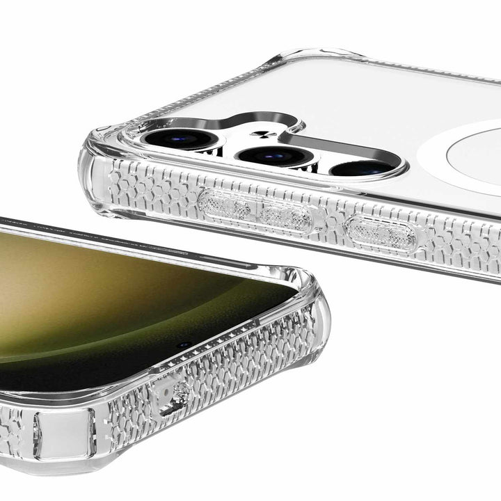 Itskins | Samsung Galaxy S24 - Hybrid_R Clear Case w/ MagSafe - Transparent | 120-7947