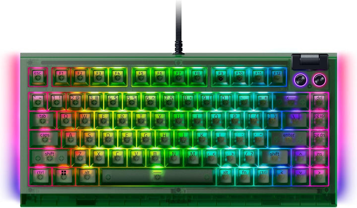 Razer Renewed | BlackWidow V4 75% Hot-swappable Mechanical Gaming Keyboard | RZ03-05000200-R3UR | 60 DAYS WARRANTY