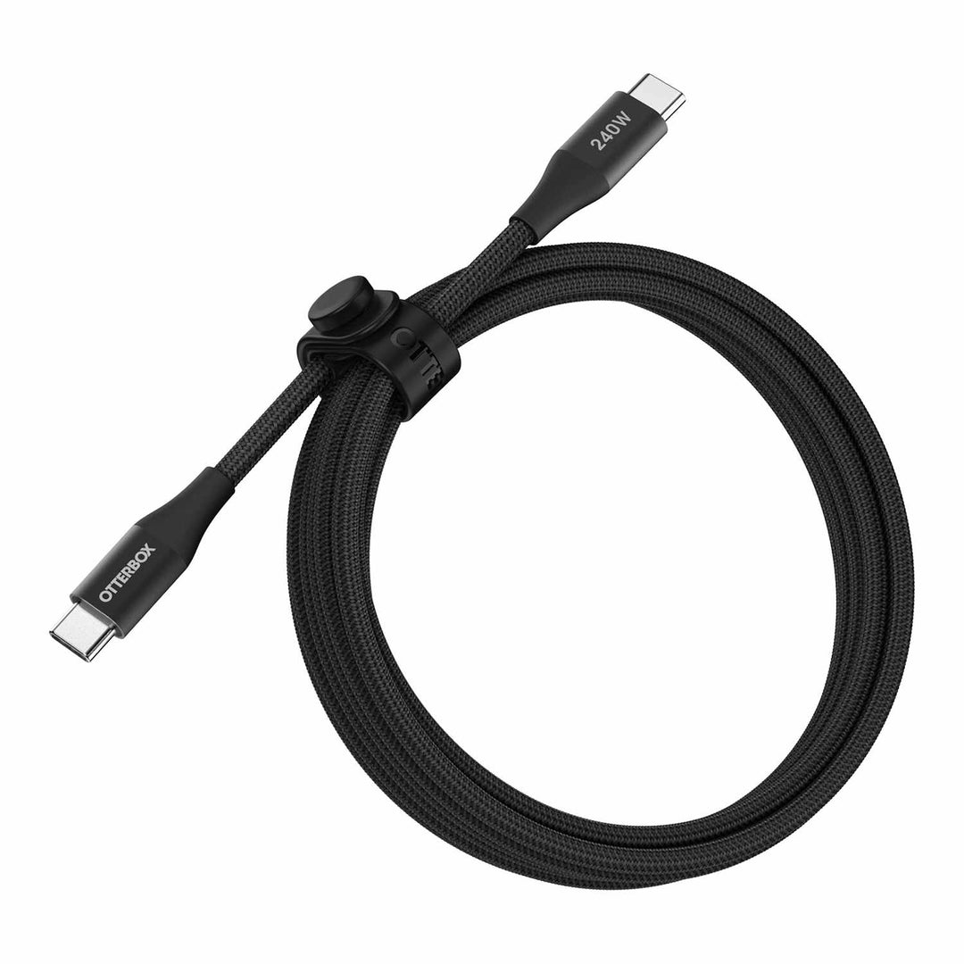 OtterBox | Premium Braided Cable USB-C to USB-C 6ft 240W - Black | 77-000789