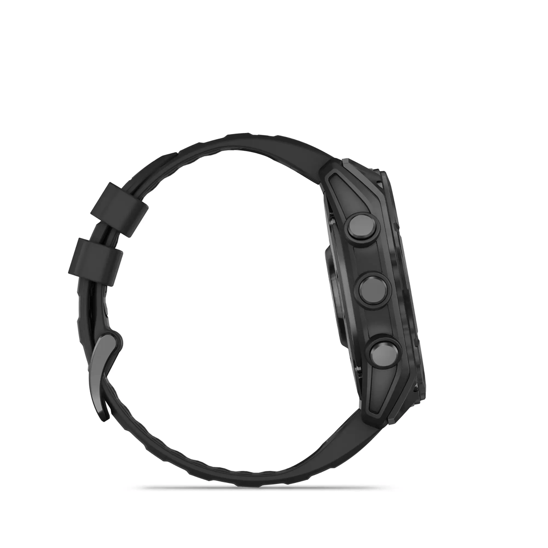 Garmin | fēnix 8 51mm AMOLED Slate Gray with Silicone Band - Black | 010-02905-00