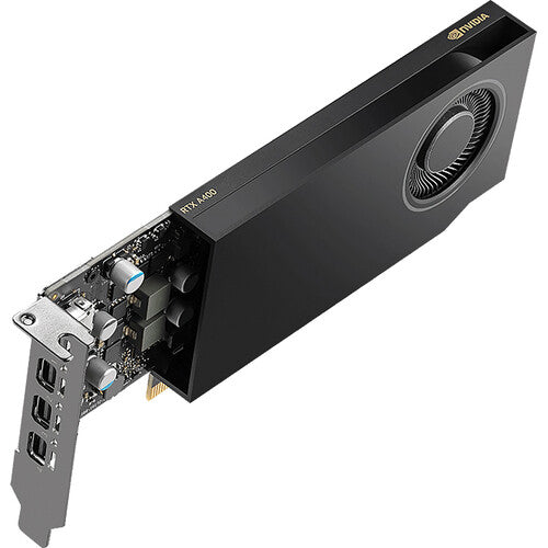 PNY | Graphics Card NVIDIA Quadro RTX A400 4GB GDDR6 64-bit MDP x 4 | VCNRTXA400ATX-PB