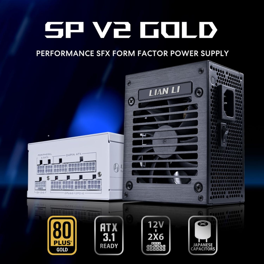 Lian-Li | Power Supply SP850G.B 850W APFC 80+ GOLD Full modular SFX - Black | SP850G.B