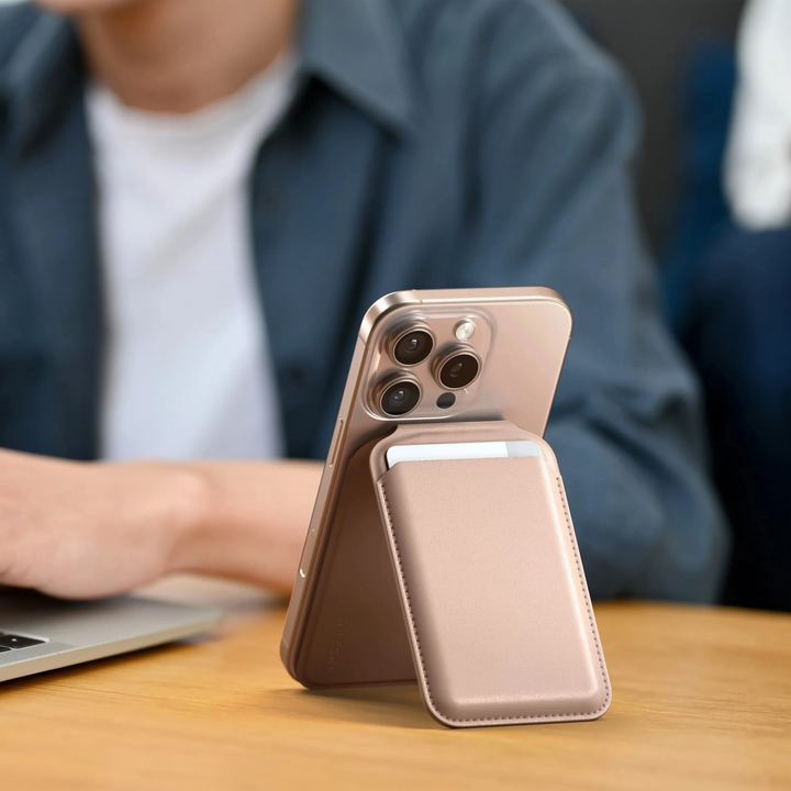 Satechi | Vegan-Leather Magnetic Wallet Stand - Desert Rose | ST-VLWR