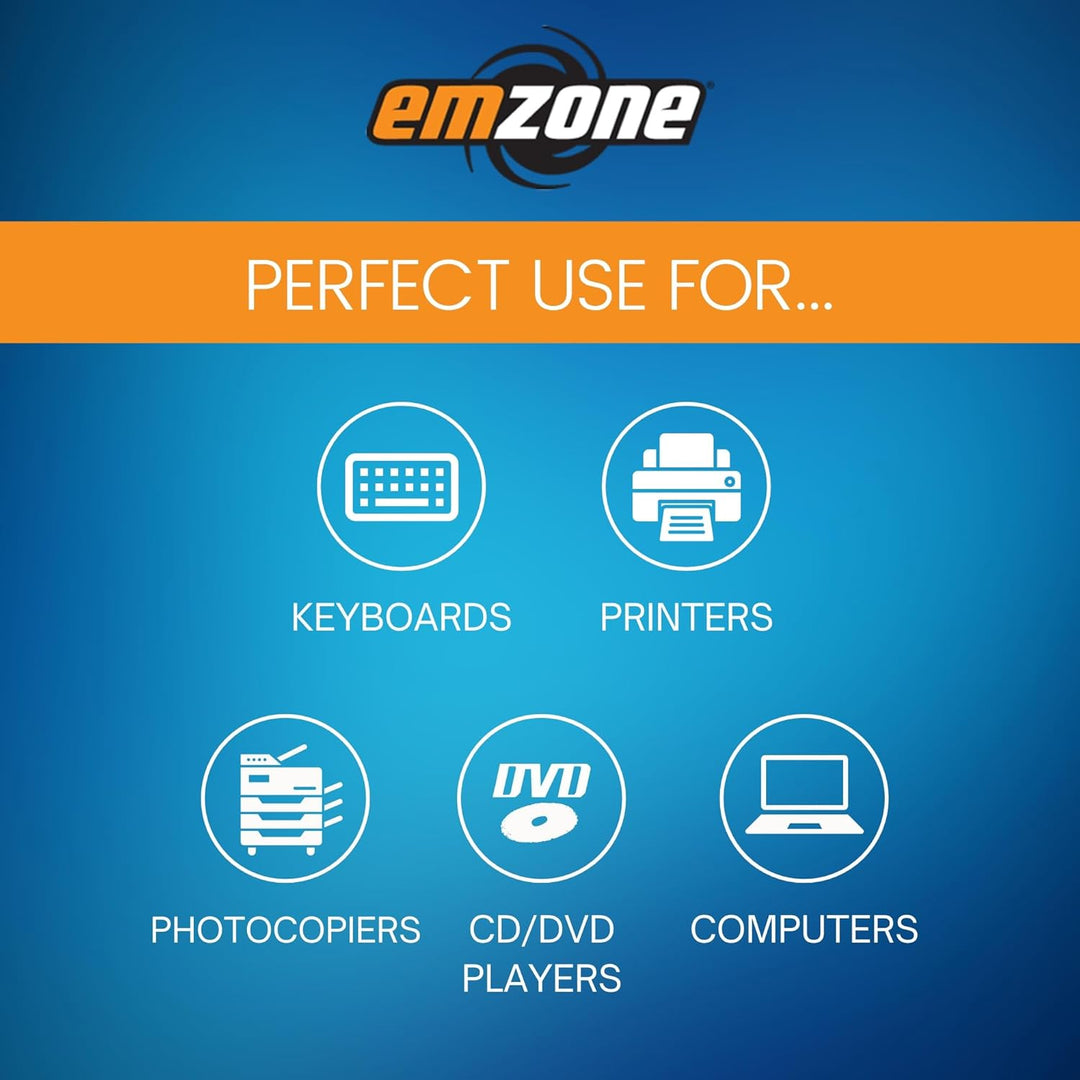 Emzone | Air Duster 10oz Aerosol Can Multi Use All Purpose Compressed Air Cleaner VOC Compliant | 47020