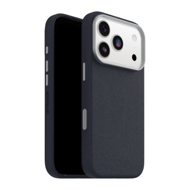 OtterBox | Symmetry Cactus Leather iPhone 17 Pro w/MagSafe + Camera Control Case - Blue Sentiment | 77-99052