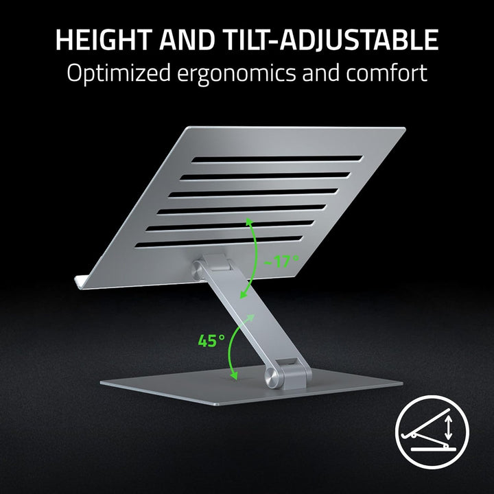Razer | Adjustable Laptop Stand - Mercury | RC21-02330200-R3U1