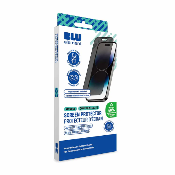 Blu Element | GreenGlass Privacy Screen Protector with Installation Kit for Samsung Galaxy S25+ / S24+ | 118-2863