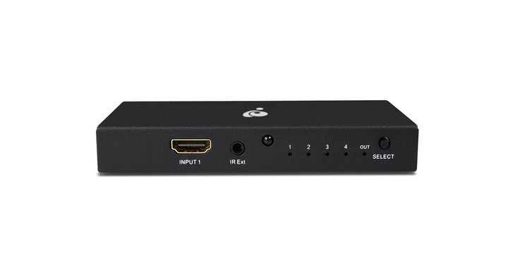 Iogear | Port Switch 8K HDMI 4 In x 1 Out - HDMI 2.1 and HDCP 2.3 Compliant - Black | GHDSW8K4