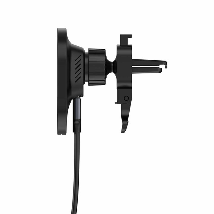 Blu Element | Qi2 Wireless Charging Car Vent Mount 15W MagSafe Compatible with 30W Cube - Black | BEWCQi2CAR