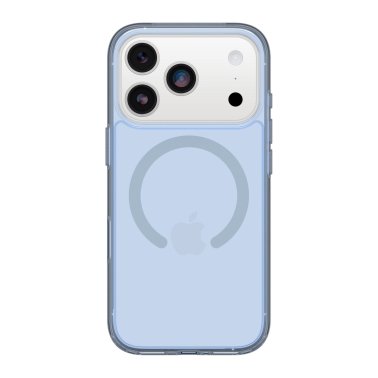 OtterBox | Symmetry Clear w/MagSafe iPhone 17 Pro + Camera Control Case - Blue Bliss | 77-98848