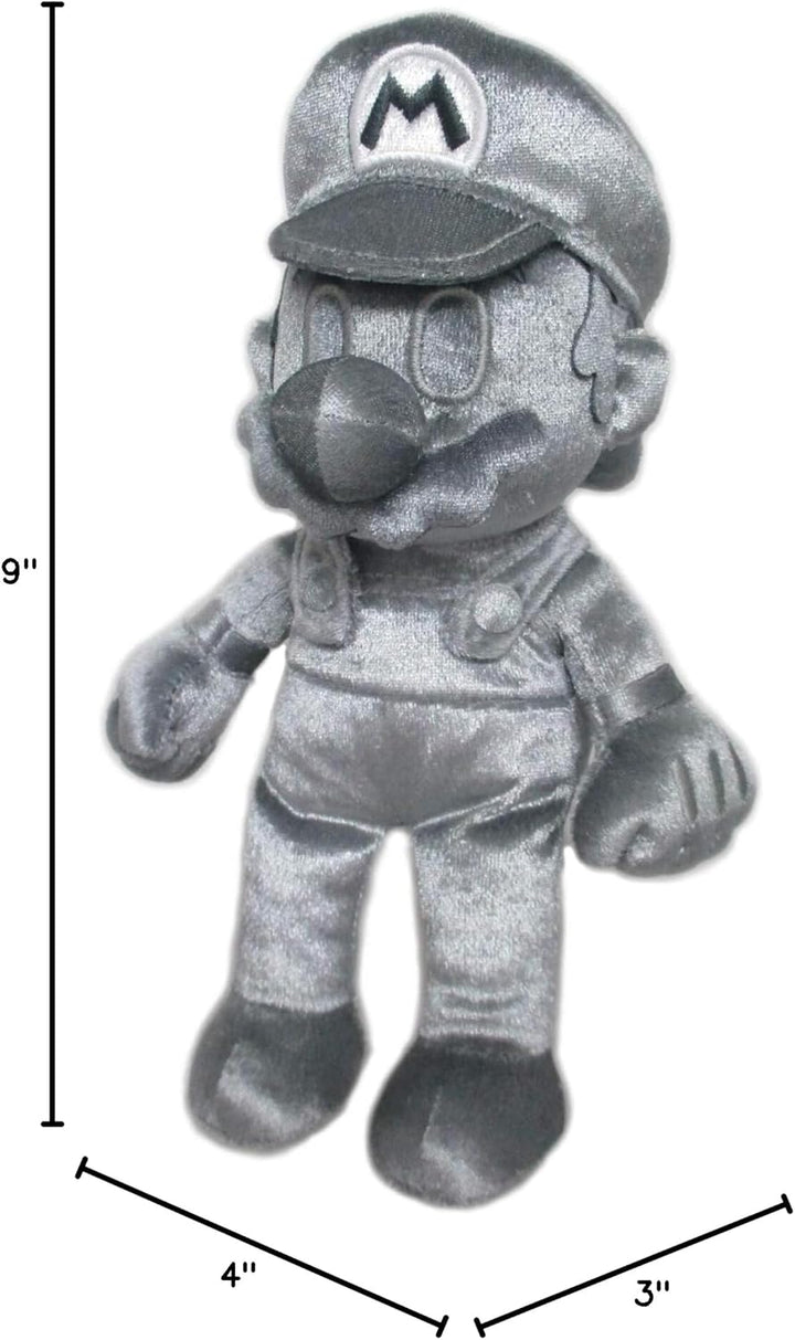 Little Buddy | Super Mario All Star Collection Metal Mario 10″ Plush | PL-NIN-10-MTLMAR