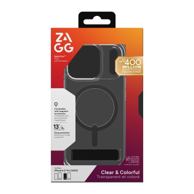 ZAGG | Graphene Santa Cruz Snap  iPhone 17 Pro Kickstand Case - Black | 702318946