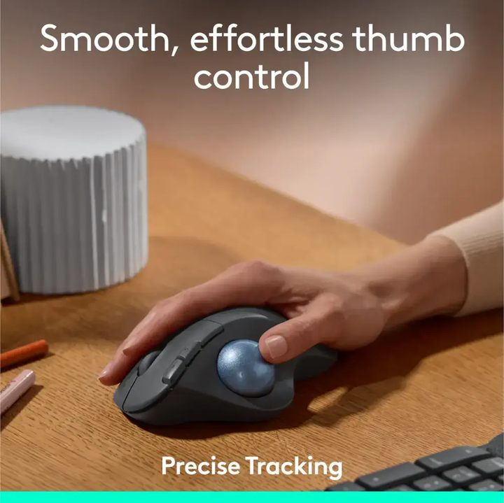 Logitech | Ergo M575S Wireless Trackball Mouse - Black | 910-007026