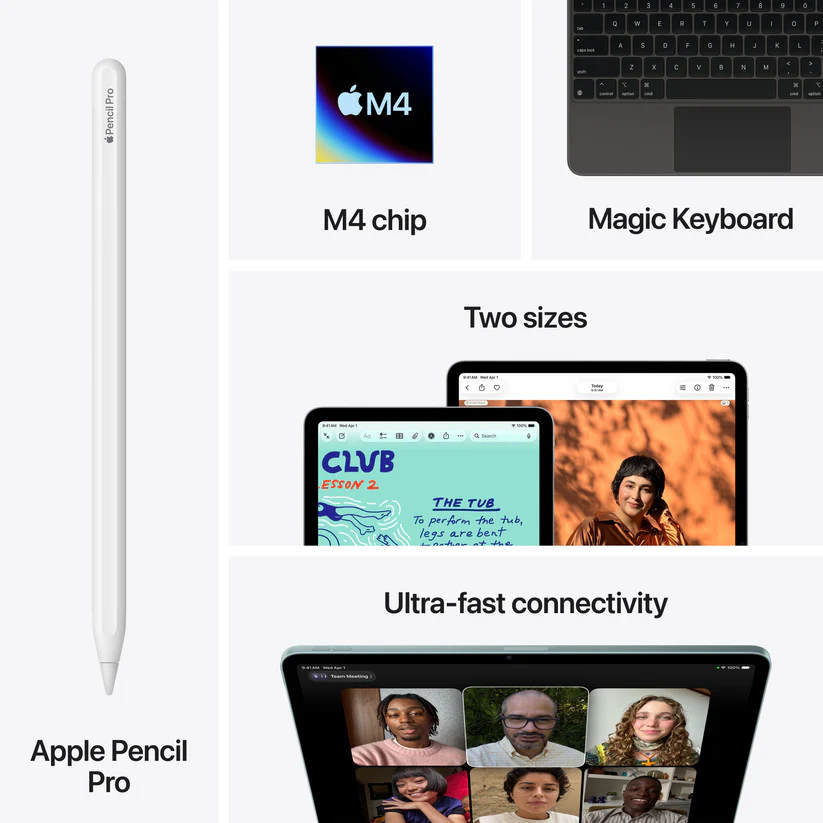 Apple | iPad Air 13" M4 1TB Wi-Fi + Cellular Wi-Fi - Purple |