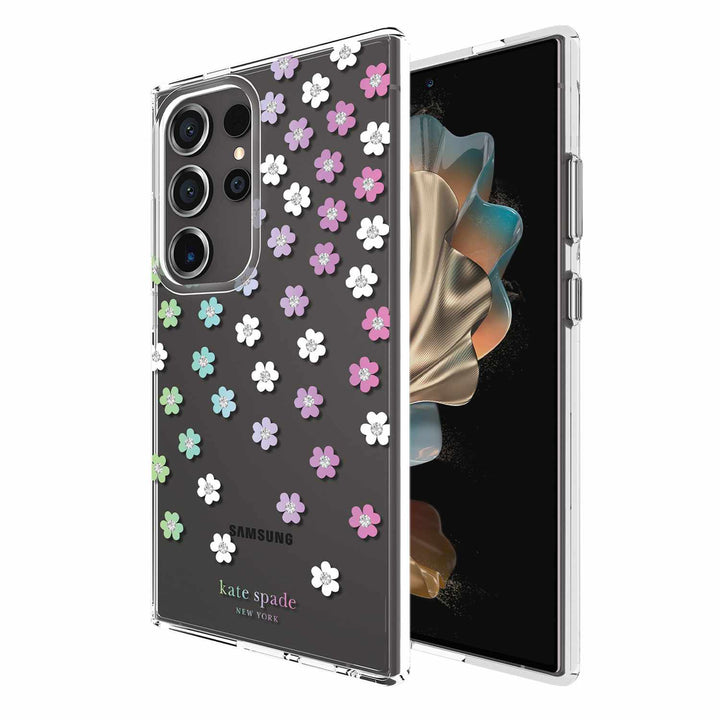 Kate Spade NY | Protective Hardshell Case Samsung Galaxy S24 Ultra - Scattered Flowers | 15-12351