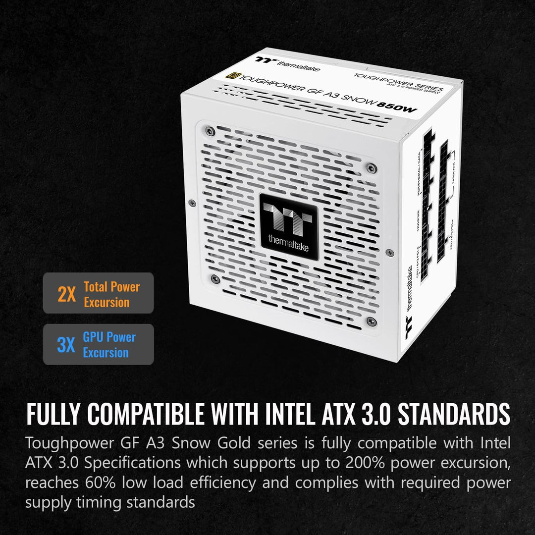 Thermaltake | Power Supply Toughpower GF A3 850W 80+Gold Modular - White | PS-TPD-0850FNFAGU-N