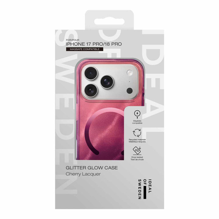 Ideal of Sweden | Glitter Glow MagSafe Case iPhone 18 Pro /17 Pro - Cherry Lacquer | IDCLCMSI2661P564