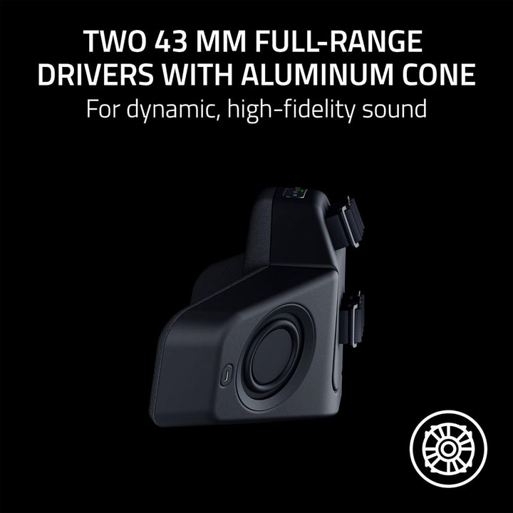 Razer | Clio Wireless Speaker Head Cushion THX Spatial Audio Enabled Integrated Near Field Dual Speakers  - Black | RC81-04350101-R3U1