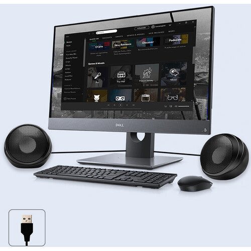 Adesso | Xtream S4 USB-Powered Desktop Speaker 5W x 2 - Black | XTREAM S4