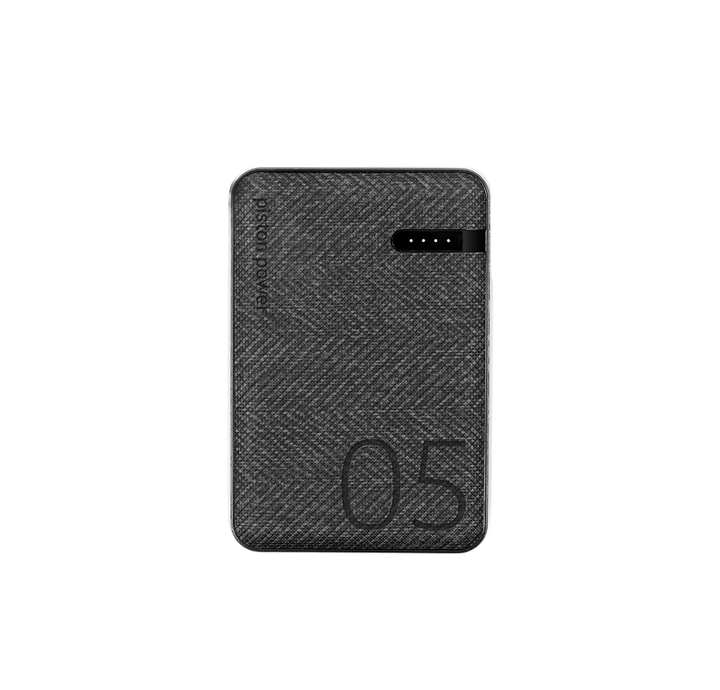 LOGiiX | Piston Power 5000 mAh Fabric Power Bank - Black | LGX-13929