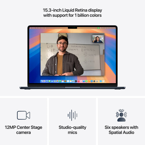 /// Apple | MacBook Air 15" M4 chip with 10-core CPU 16GB 256GB SSD - Midnight | MW1L3LL/A