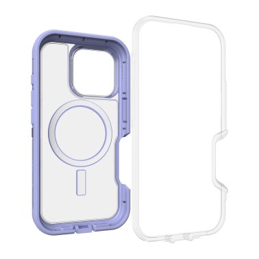 OtterBox | Defender XT Pro w/ MagSafe Series Case iPhone 16 Pro - Clear /Purple Lavendar Haze | 77-96096