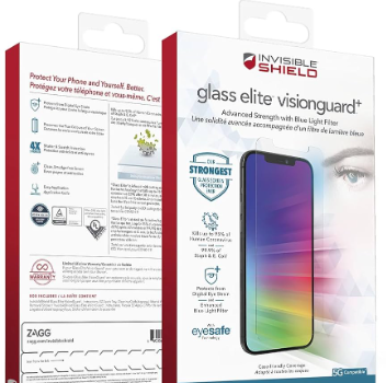 ZAGG | InvisibleShield Glass Elite VisionGuard for iPhone 16 Plus / 15 Plus - Clear | IS-200114943