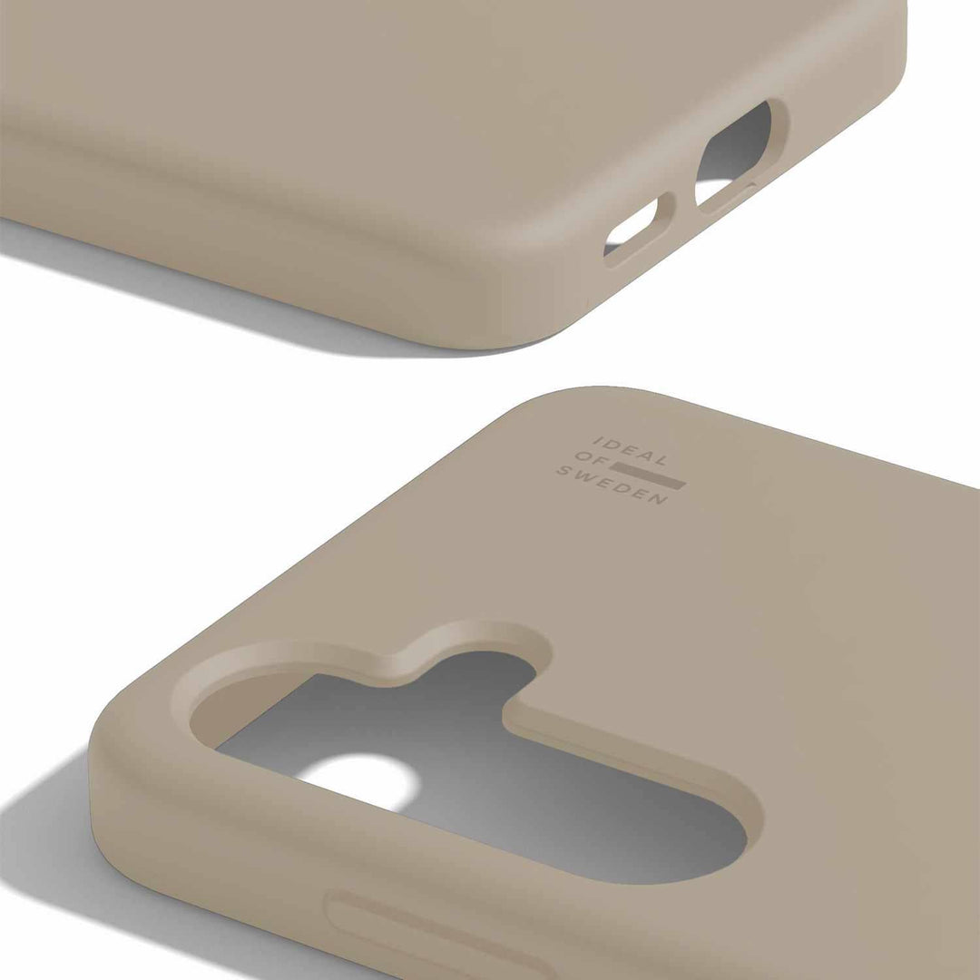 Ideal of Sweden | Silicone Case Compatible w/MagSafe Beige for Samsung Galaxy S25 / S24 - Beige | 120-9282