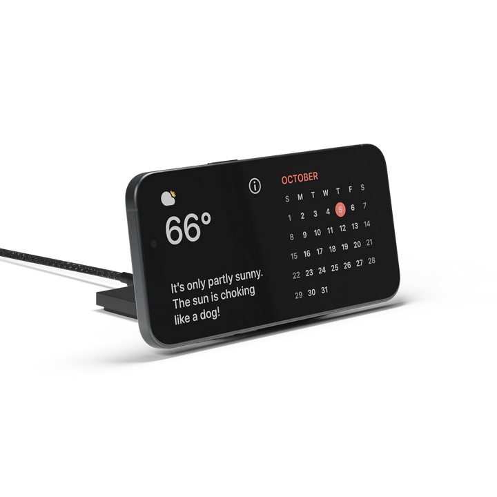 Native Union | Rise Magnetic Wireless Charger - Black | RS-SL-BLK
