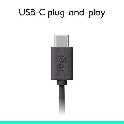 Logitech | H390  Wired USB-C Headset - Black | 981-001575