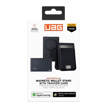 UAG | Metropolis Kevlar MagSafe Wallet w/ Find My Tracker - Black | 964448113940
