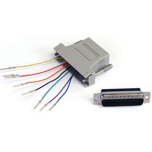 StarTech | DB25 to RJ-45 Modular Male/Female Adapter - Gray | GC258MF