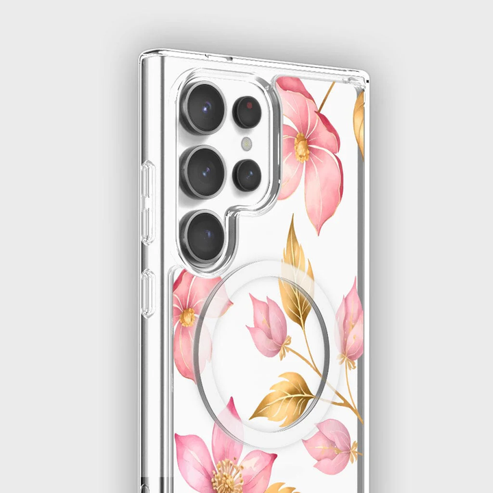 Caseco | Pink Wildflower Case - Samsung S24 Ultra Magnet ED24C3-00FW