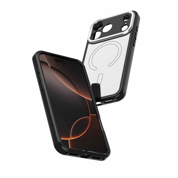 Avana | Glim MagSafe Case Ash for iPhone 17 Pro Max - Clear/Black | AP7UAVRMRBLCK