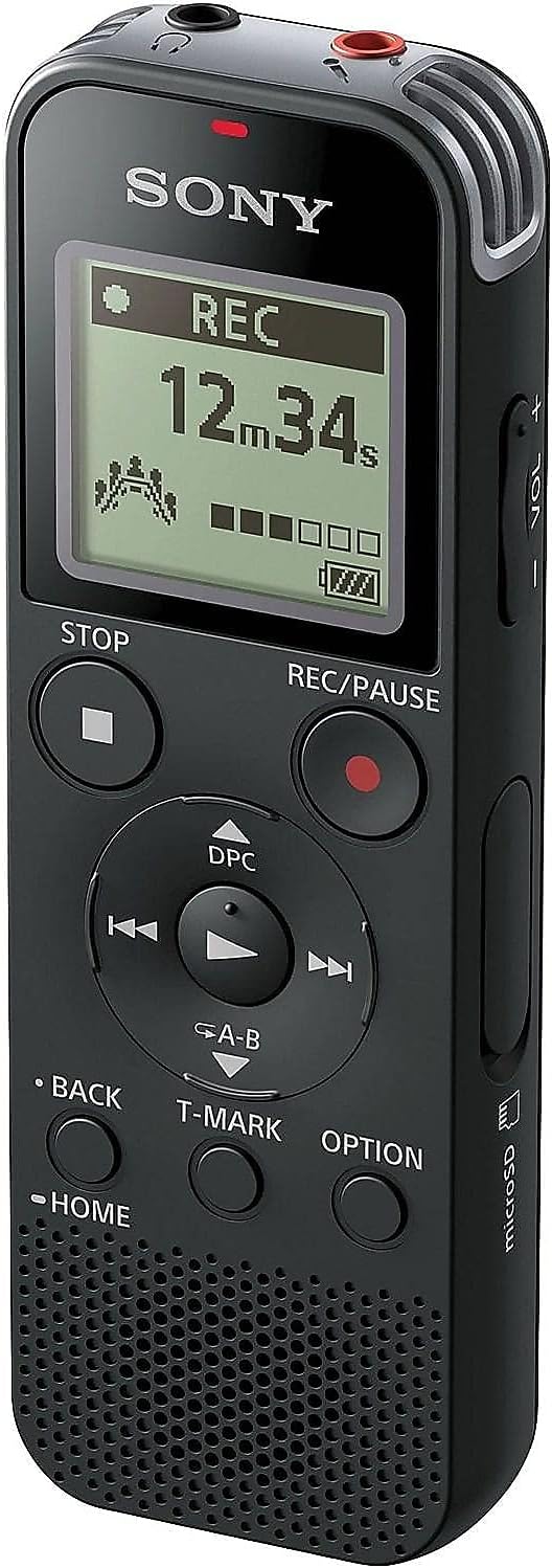 Sony | Stereo Digital Voice Recorder with Built-in USB, 4 GB | ICD-PX470