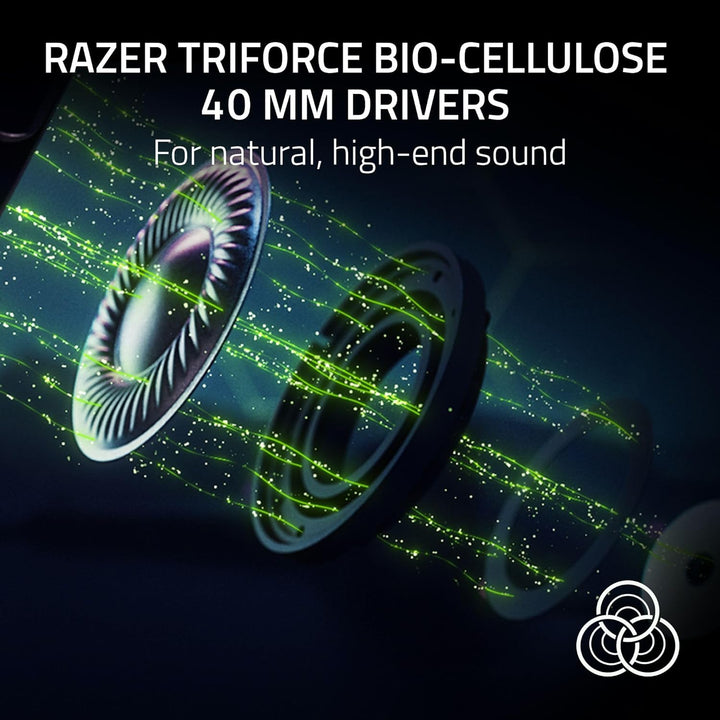 Razer Renewed | Kraken V4 Pro Wireless Gaming Headset Wireless Bluetooth USB 3.5 mm Super Wideband Mic - For PC, Mac, PS5, Nintendo Switch, Steam Deck, Smartphone - Black | RZ04-05160100-R3UR | 60 DAYS WARRANTY