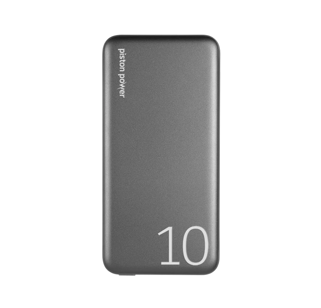 LOGiiX | Piston Power 10000 mAh Aluminum Power Bank - Graphite Grey | LGX-13671